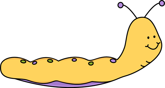 Yellow Caterpillar Clip Art - Yellow Worm Clip Art (550x296)