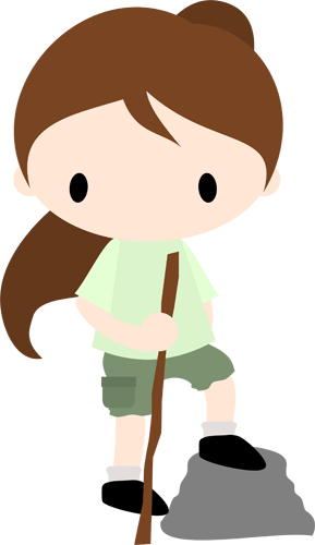 Hiker Girl Clip Art (289x500)