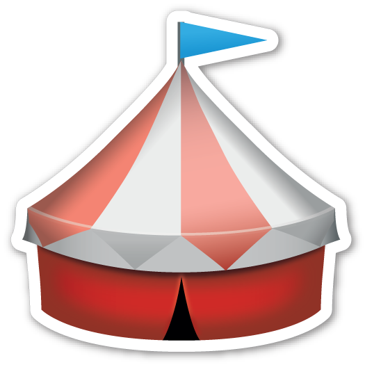 Circus Tent - Circus Emoji (525x525)