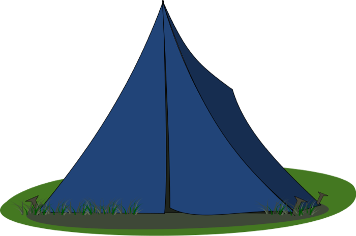 Blue Ridge Tent Svg Vector File, Vector Clip Art Svg - Camping Tent Clipart (700x465)