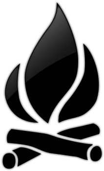 Camp Fire Clipart Fireplace - Boy Scouts Decal (512x512)