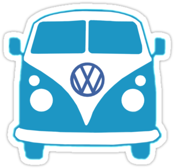 Camper Clipart Kombi - Vw Bus Silhouette (375x360)