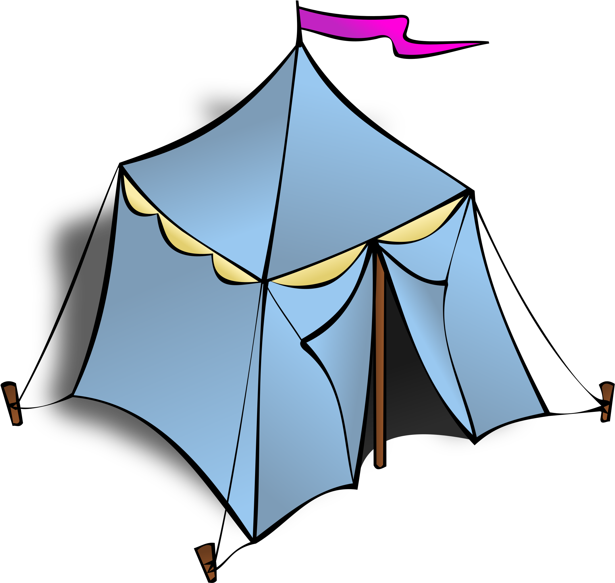 Map Symbols - Tent Clip Art (2400x2400)