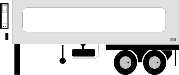 Trailer Clip Art - Big Rig Clip Art (600x252)