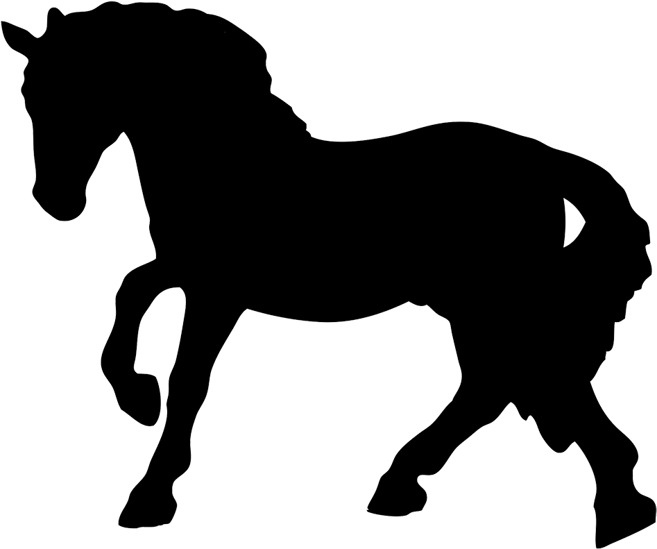 Western Pleasure Horse Clip Art - Silhouette Horse (1004x821)