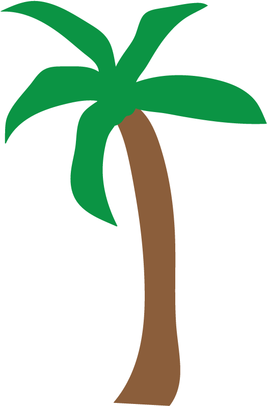 Palm Tree Clip Art Transparent Background Free - Clip Art - Full Size