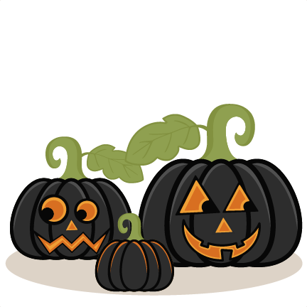 Jack O Lanterns Svg Scrapbook Cut File Cute Clipart - Jack O Lantern Group Clipart (432x432)