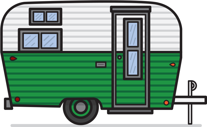 Vintage Camper Clipart - Vintage Camper Clipart (800x531)