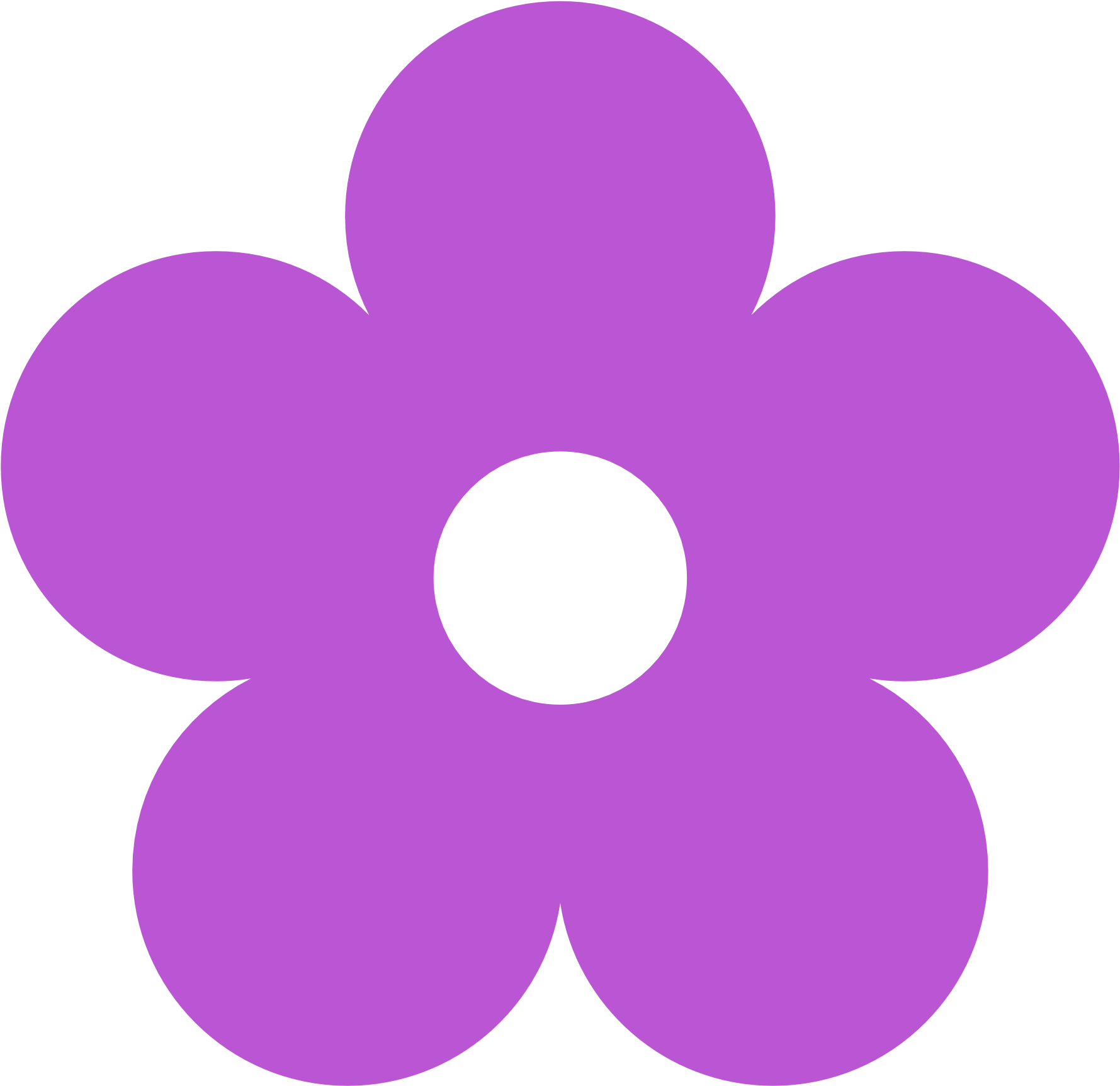 Colorful Flower Clipart - Flower Clip Art Purple (1969x1952)