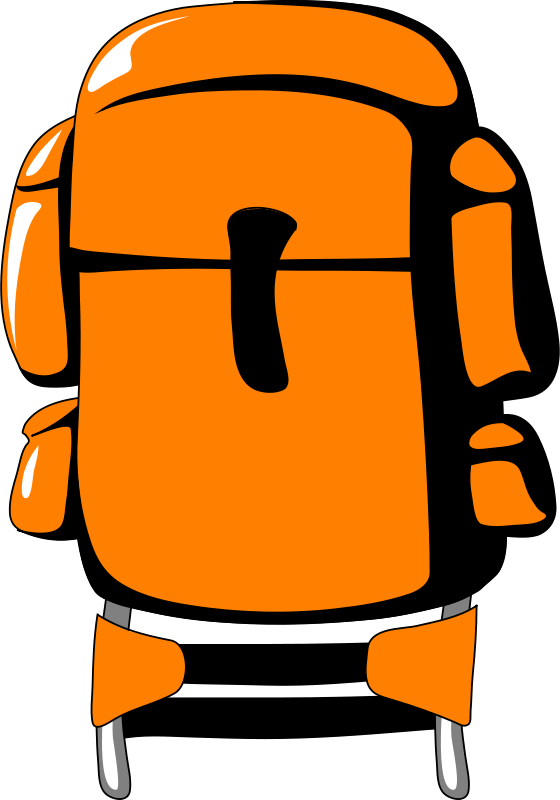 Hiking Backpack Clipart - Hiking Backpack Clip Art (560x800)