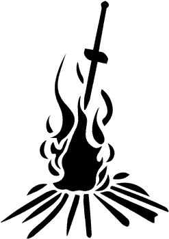 Dark Souls Bonfire Template For Cake - Dark Souls Bonfire Symbol (500x500)