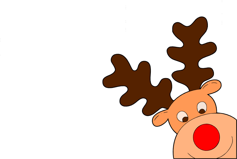 Corner Reindeer Svg - Scalable Vector Graphics (781x523)