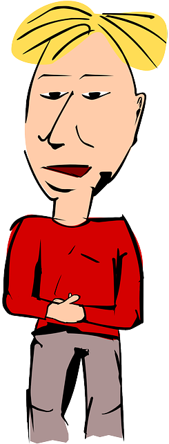Get Notified Of Exclusive Freebies - Blond Man Cartoon Png (320x640)