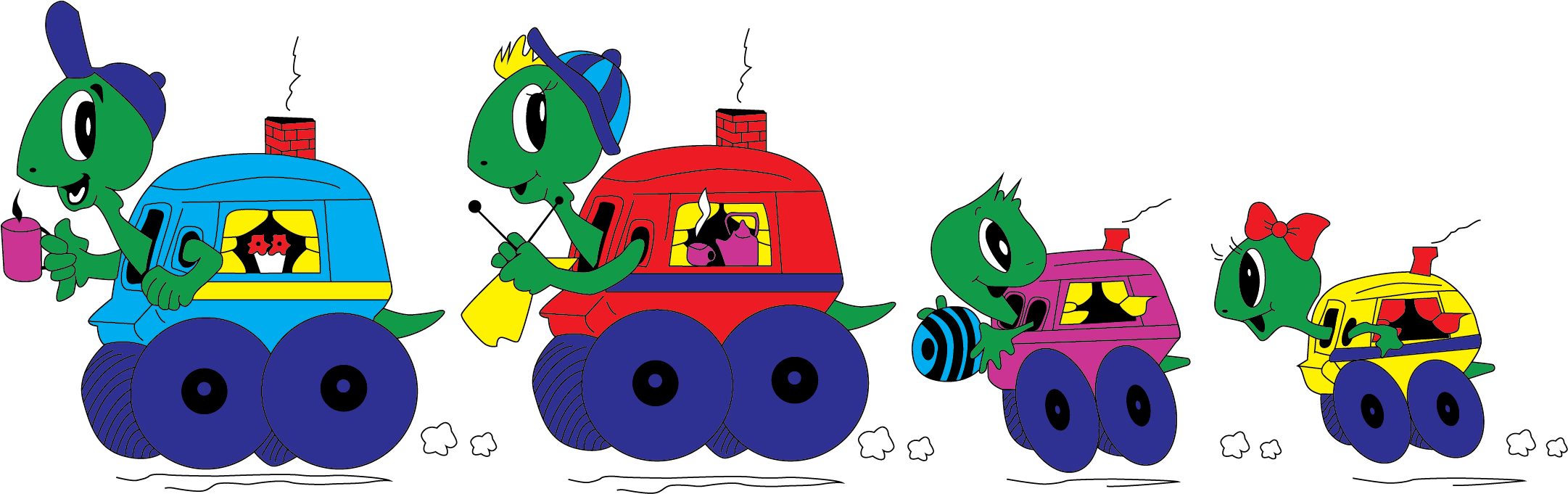 Utleie Av Campingvogn Og Bobil Til Landskytterstevne - Cartoon (2480x864)