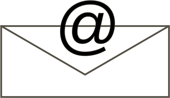 Free Clipart - Email Clipart Black And White (800x566)