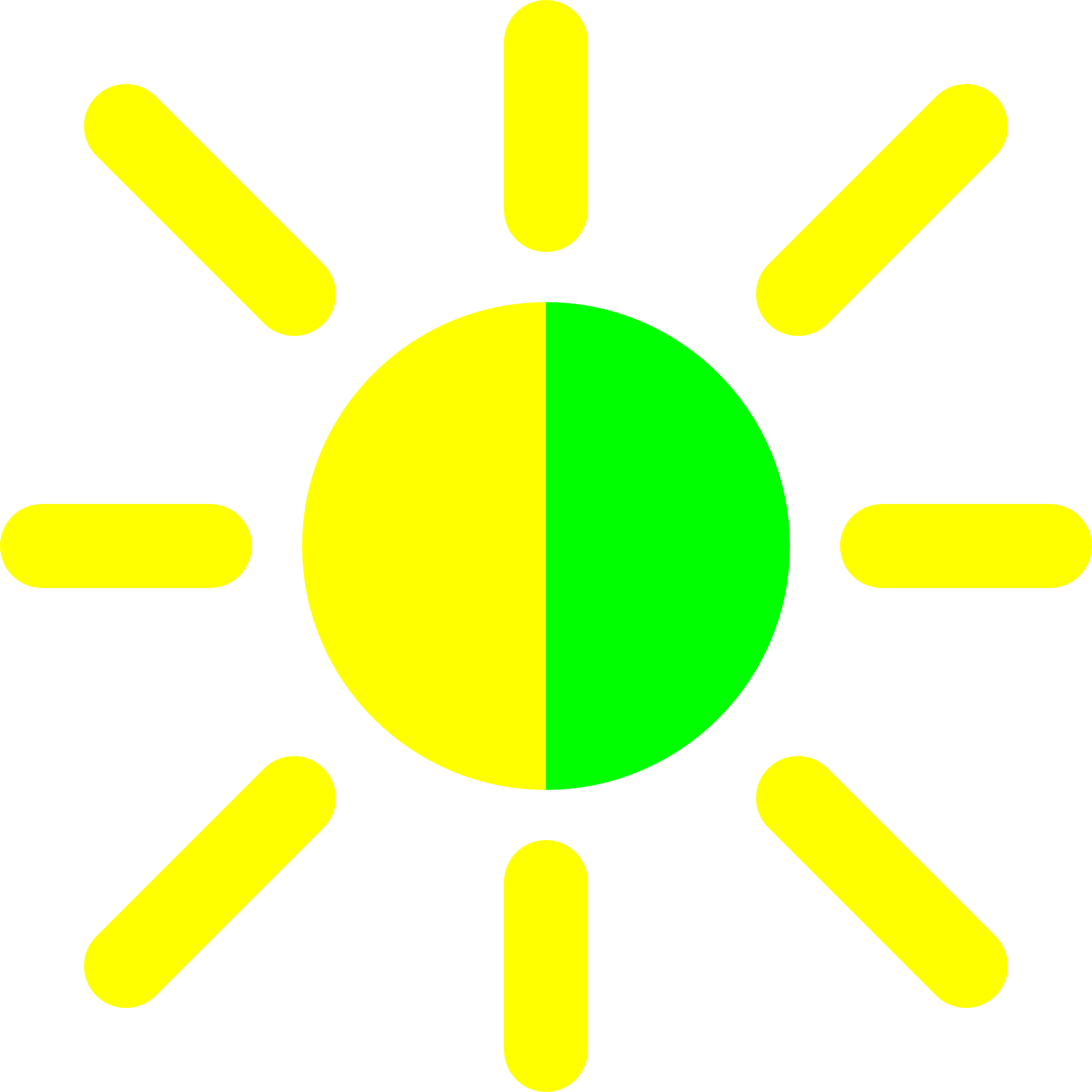 Free Vector Brightness Contrast Icon Clip Art - Contrast Clipart (1920x1920)