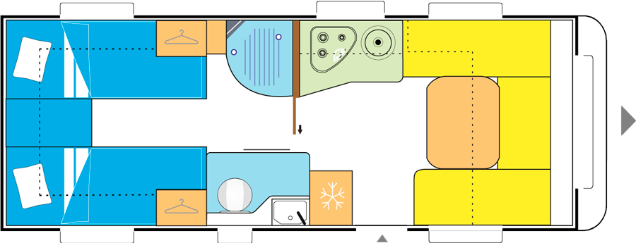 Allegra Home - Caravane Avec Douche Séparée (900x345)
