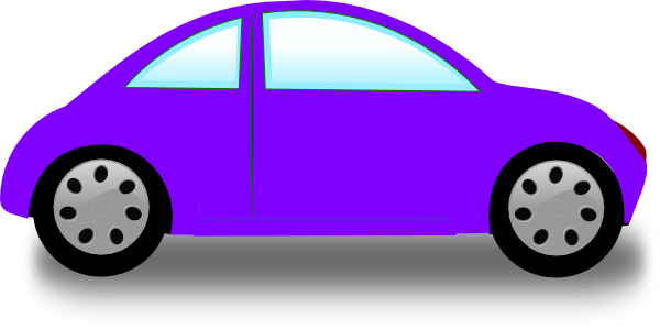Soft Purple Car Clip Art - Car Clip Art (600x299)