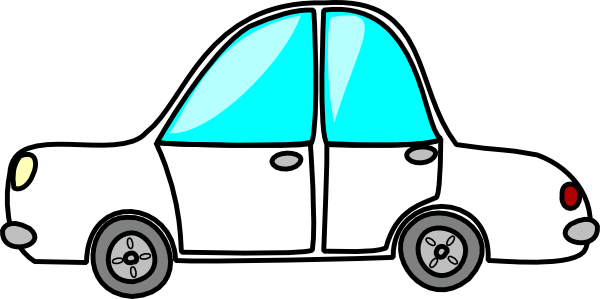 7353 Car Clipart Black And White Car Clipart Black - White Car Clipart (600x299)