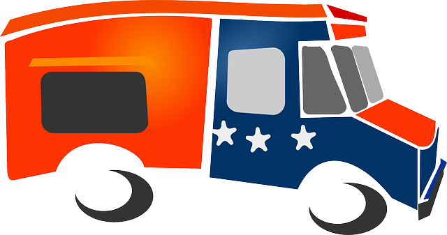 Home, Motorhome, Vehicle, Camper, Driving, Car - Food Truck Clipart Free (640x337)