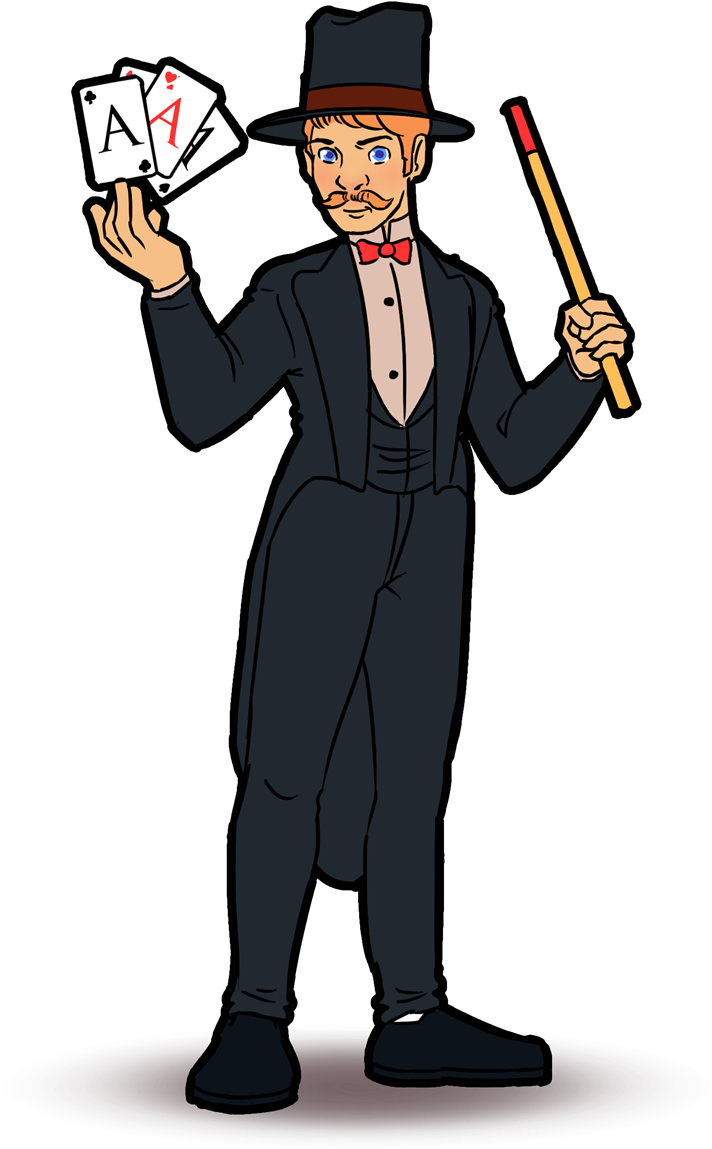 Magician Magic Tricks Clip Art Clipart Clipart Image - Magician Clip Art Png (800x1264)