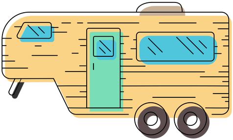 Caravan Trailer Illustration Transparent Png - Caravan (512x512)