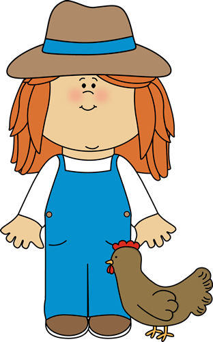 Farm Clipart Gif - Farmer Girl Clip Art (312x500)