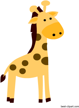 Cute Baby Giraffe Clip Art Image - Giraffe (450x450)