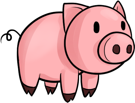 Free To Use Public Domain Pig Clip Art - Little Red Hen Characters (514x393)