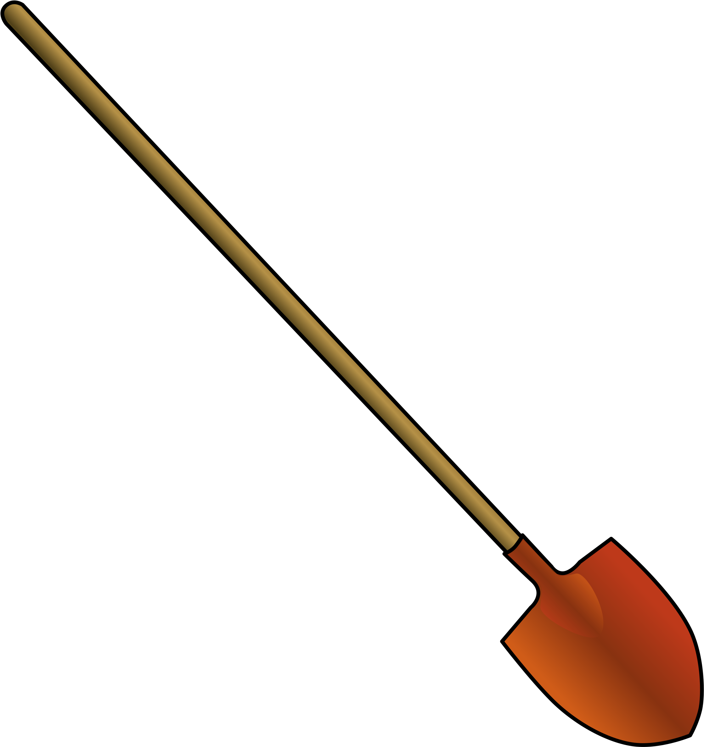 Roundpointshovel Clip Art - Shovel Clipart (2273x2400)
