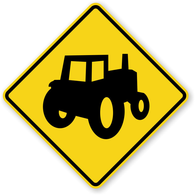 Tractor Symbol - Traffic Sign - Association For The Protection And Defense Of Women's (800x800)