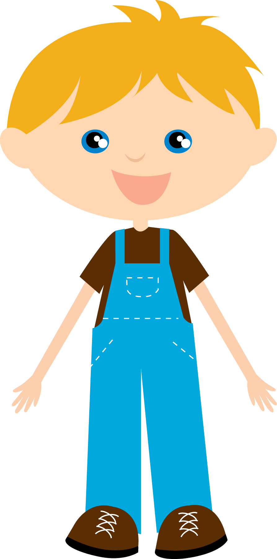 Clip Art-country Time - Little Boy Clipart (894x1802)