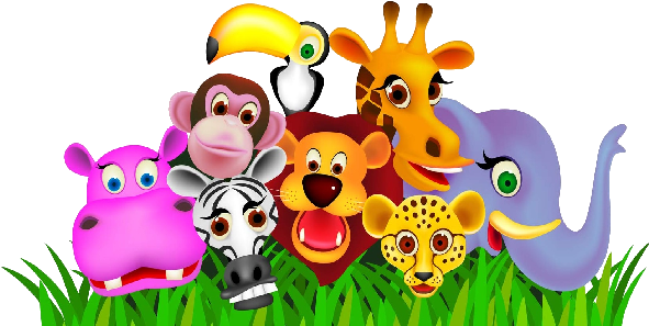 Free Clip Art Animals Clipart Images - Animals Coloring Book [book] (600x400)