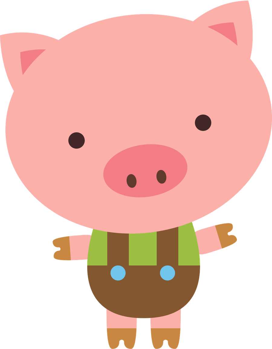 Três Porquinhos - Fliitlepigsp1 - Minus - Rozprávky - Desenho De Porquinho Rosa (900x1157)