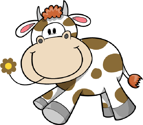 Cartoon Cows Farm Animal Images - Cow Vector (600x600)