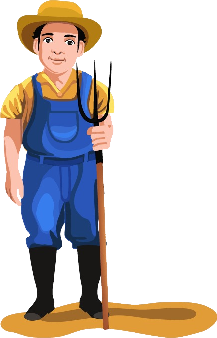 Farmer Png - Farmer Cliparts Transparent Background (438x682)