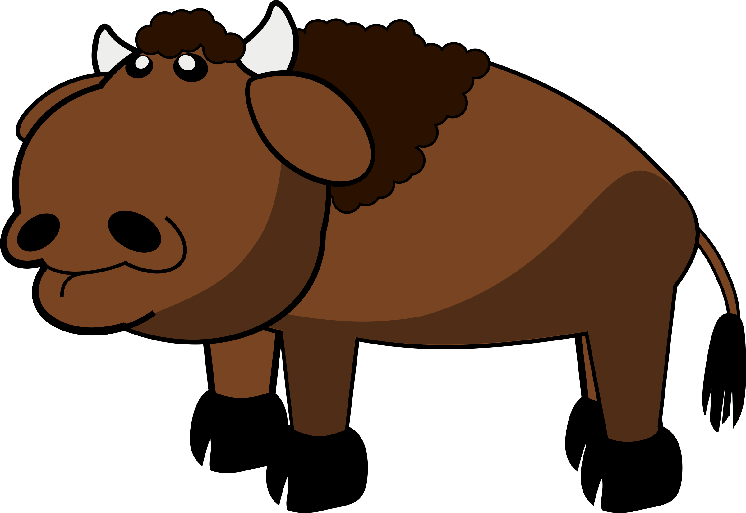 Download Aggriculture Clip Art ~ Free Clipart Of Farm - Bison Clipart (2400x1653)
