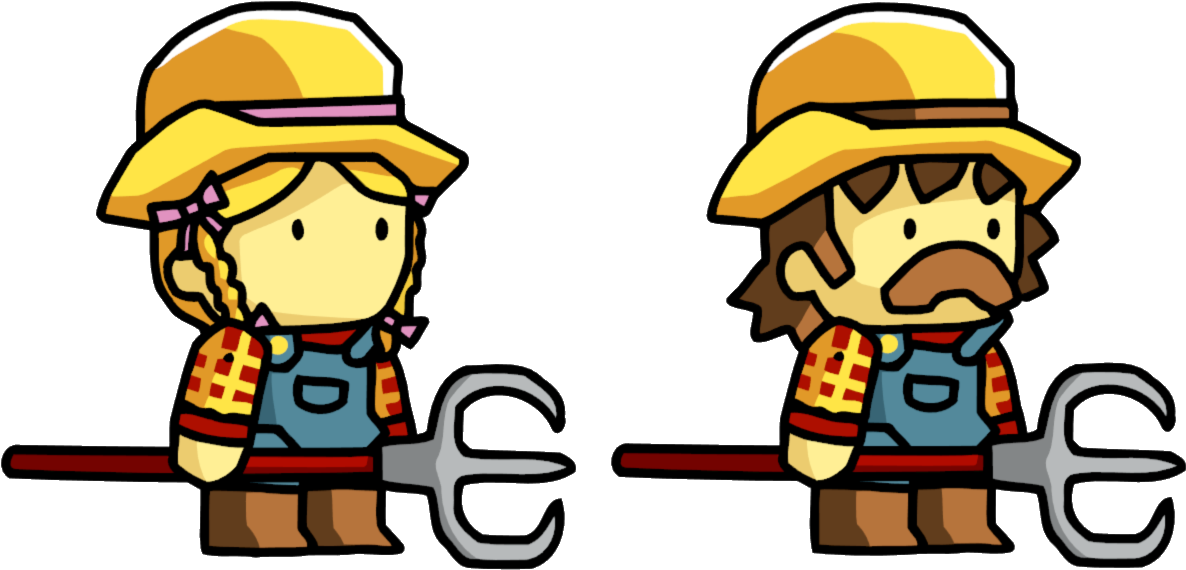 Farmer Png Pic - Cartoon Farmers Png (1218x613)
