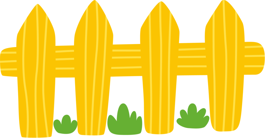 Bb074 - Minus - Fence Clipart Cute (900x469)