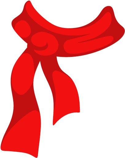 Templates Clipart Scarf - Scarf Photobooth Prop (458x593)