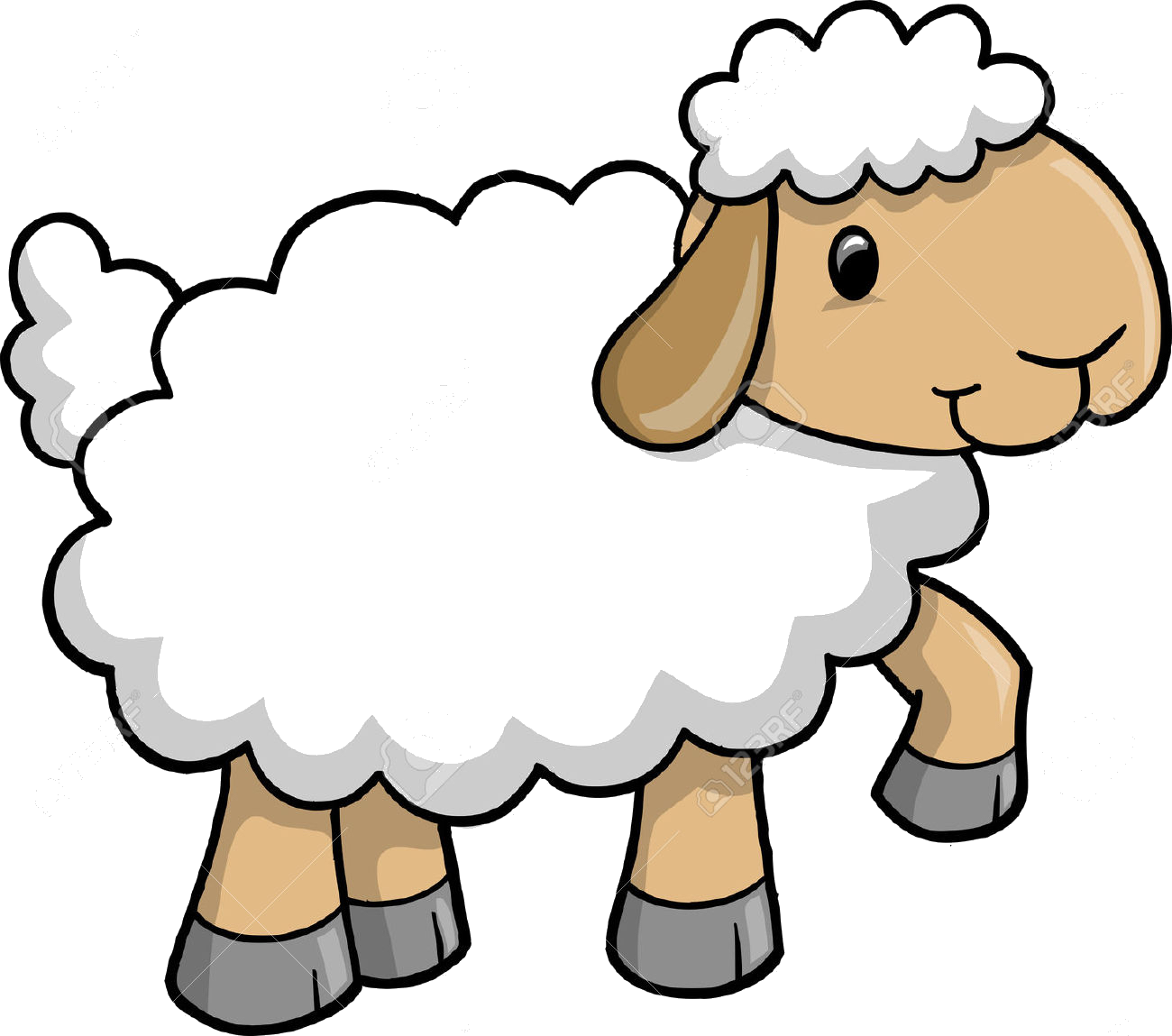 Sheep Vector (1300x1149) Png Clipart Download