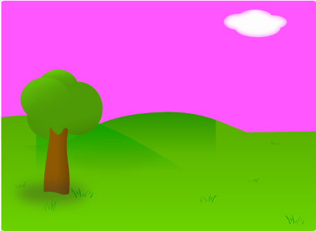 Background Of Garden Clipart (600x334)