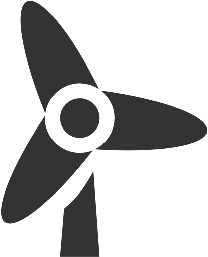 Wind Turbine Clipart Icon - Wind Turbine Icon (512x512)