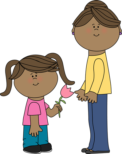 Daughter Cliparts - My Cute Graphics Mom (397x500)