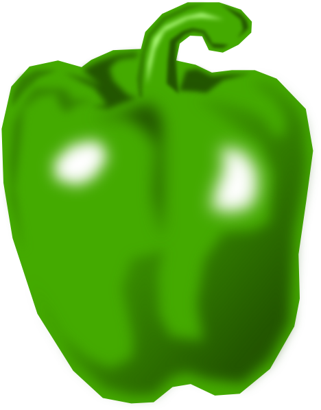 Clipart Of Capsicum (468x598)