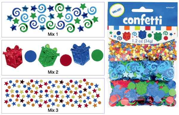 Happy Birthday Boy Value Confetti - Amscan Confetti Mix Micro Zone Boy Party Accessory (600x600)