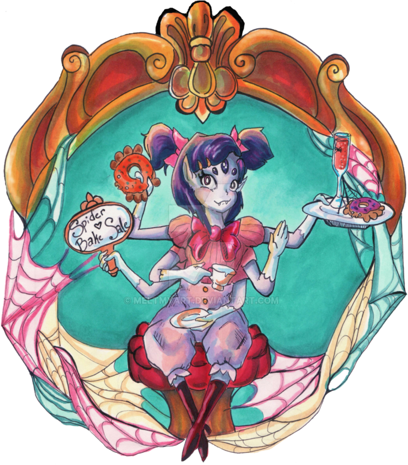 Little Miss Muffet~ By Meltmyart - Illustration (857x932)