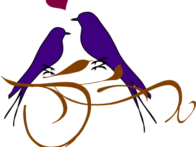 Wedding Png Transparent Images - Clip Art Love Birds (640x480)