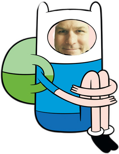 God Bless America - Adventure Time Characters Finn (387x499)