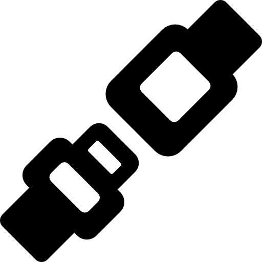 Seat Belt Free Icon - Uso Del Cinturon De Seguridad (512x512)